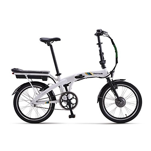 Road Bike : Benelli Fold City Electric Bike (White, 8.8Ah)