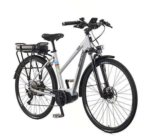 Road Bike : Bibo Bikes Unisex Yak Electric Bike, Grey, Medium
