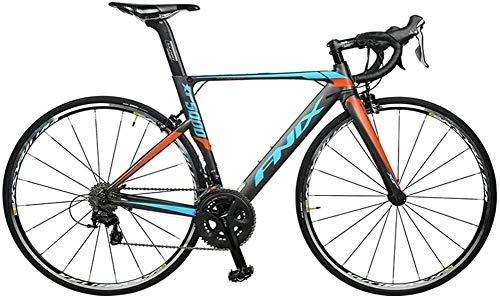 Road Bike : Bicycle Road Bike, 22 Speed Lightweight Aluminium Road Bicycle, Adult Men Women Racing Bicycle, Carbon Fiber Fork, City Commuter Bicycle, Blue, 470 (Color : Grey, Size : 500)