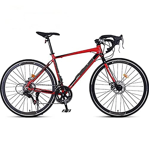 Road Bike : Bicycles, 700c Road Bikes, Male And Female Road Bikes With Curved Handles, Suitable For Outdoor, Students, Office Workers, Etc. (Color : Red)