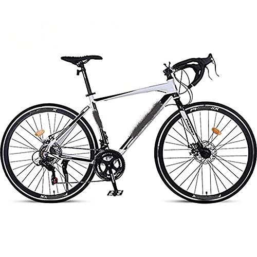 Road Bike : Bicycles, 700c Road Bikes, Male And Female Road Bikes With Curved Handles, Suitable For Outdoor, Students, Office Workers, Etc. (Color : White)