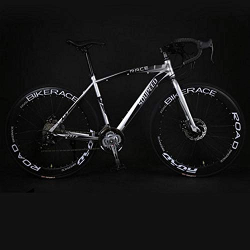 Road Bike : Bike Bike Mountain Bikes Exercise Bike for Home Bike Male and Female Bicycles Road Bike Carbon Steel Frame 27 Speed 26 inch Wheel Dual Disc Brake Bicycle Outdoor Sport Cycling Racing Bicicleta-E