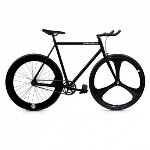 Road Bike : Bike Fixie 3 black. Black single-speed fixed bike. Size 56.