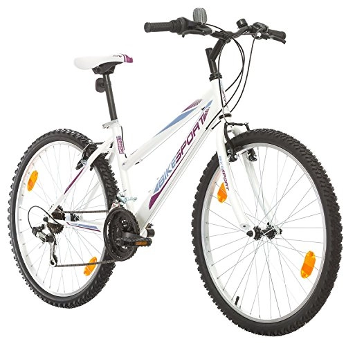 Road Bike : Bikesport ADVENTURE Ladies Mountain Bike 26 inch wheels Shimano gears Pearl white (L)