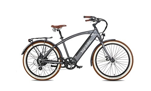 Road Bike : BIZOBIKE Electric Bicycle Cruiser Grey