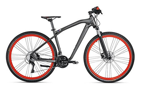 Road Bike : BMW cruise M bike, bicycle in matt anthracite, red, size L