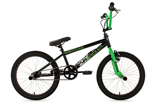 Road Bike : BMX Bike Freestyle 20" Circles Black-Green KS Cycling