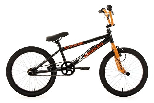 Road Bike : BMX Bike Freestyle 20" Circles Black-Orange KS Cycling