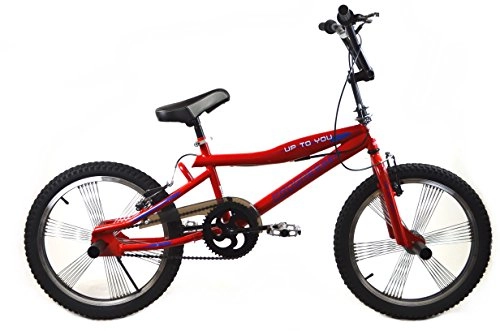 Road Bike : BMX Bike Freestyle 204X Pegs Youth Bicycle progresser Large Range Red