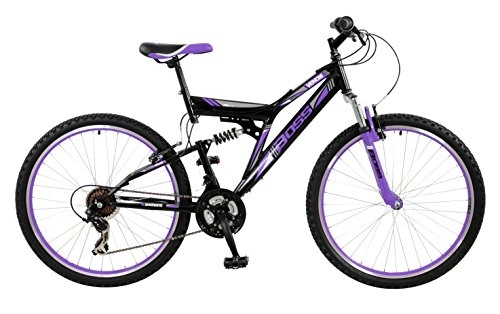 Road Bike : BOSS Women's Venom Womans Mountain Bike, Black & Purple, 26