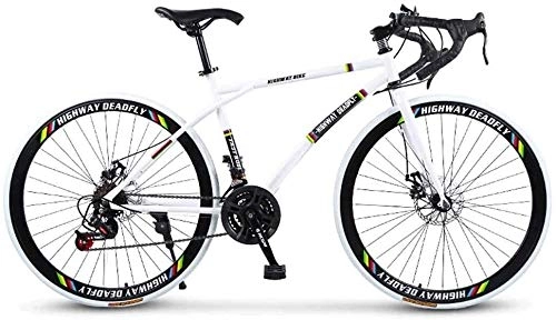 Road Bike : BXWT White black 26 Inch 24-Speed Mountain Bike Bicycle Adult Student Outdoors Sport Cycling Road Bikes Exercise Bikes Hardtail Mountain Bikes，High Carbon Steel Frame，Men's And Women Adult-Only