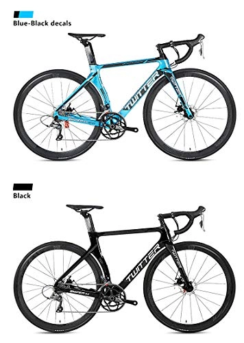 Road Bike : Carbon Road Bike with Hydraulic Disc Brake Shimano Groupsets concealed cabling different sizes and customised paint options Fully Built