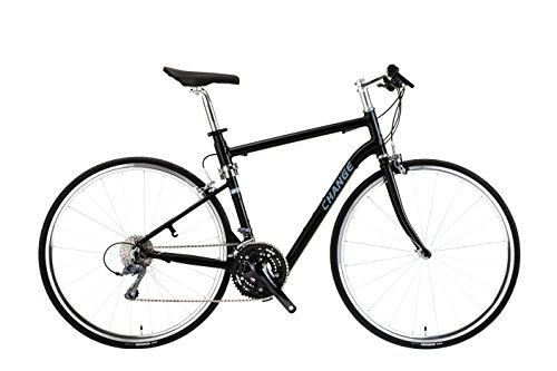Road Bike : CHANGE DF-702 Full size folding city bike (Black)