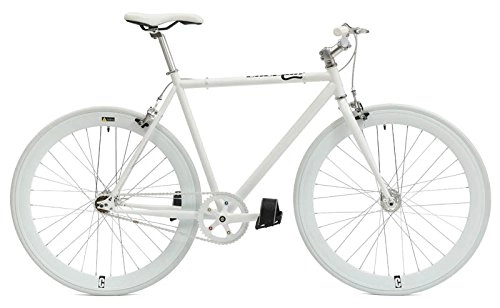 Road Bike : Cheetah Unisex Original Fixed Gear Bicycle, White, Size 59