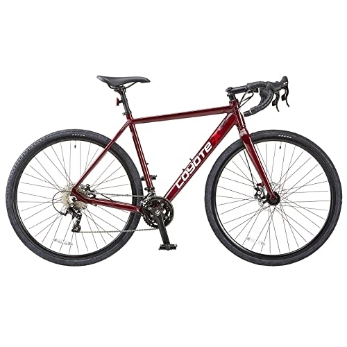 Road Bike : Coyote X GRANITE Gents's Gravel Bike With 27.5-Inch Wheels 15-Inch Frame, Zoom Mechanical Disc Brakes, Red Cherry Colour