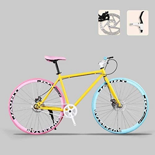 Road Bike : CSS Road Bicycle, 26 inch Bikes, Double Disc Brake, High Carbon Steel Frame, Road Bicycle Racing, Men's and Women Adult 6-11