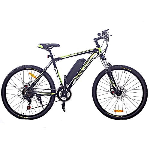 Road Bike : Cyclamatic CX3 Pro Power Plus Alloy Frame eBike Black / Green