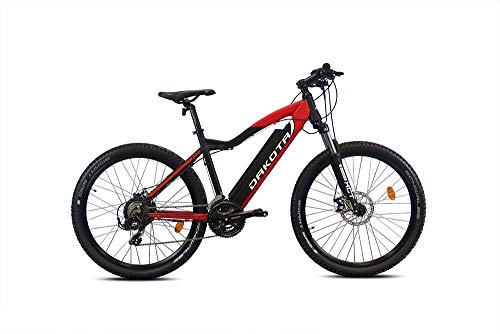 Road Bike : Dakota Electric Bicycle MTB Mod urbanbiker 13Ah Lithium Ion Battery, 36V, 27.5Inches, 21Speed, Red & Black.