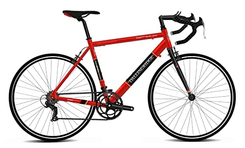 Road Bike : Dallingridge Optimum Unisex ALLOY Road Bike, 700c Wheel, 14 Speed - Gloss Red / Black