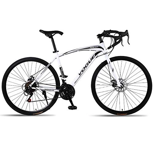 Road Bike : DASLING Adult Road Bike With Dual Disc Brakes And 7-Speed Gearbox And 26-Inch Tires