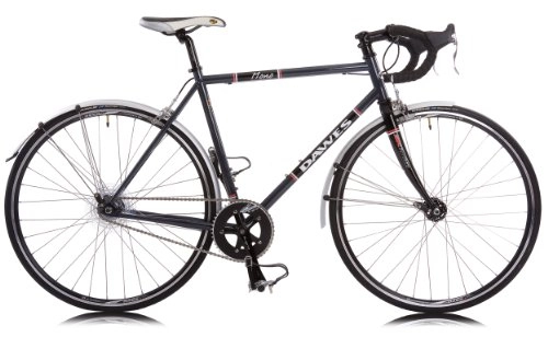 Road Bike : Dawes 700X23C Mono Single Speed Unisex Road Bike - Grey, 58 cm