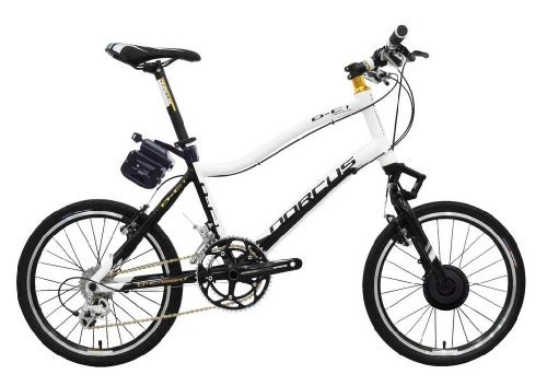 Road Bike : Dorcus Electric Bicycle / 1Emotion 20g 20Inch, Black / White, 24V / 11, 6Ah battery