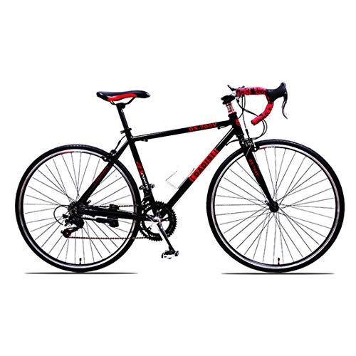 Road Bike : DRAKE18 Road bicycle 27 inch 30-speed shift double disc brake 700c bend to race adult students outdoor riding, B
