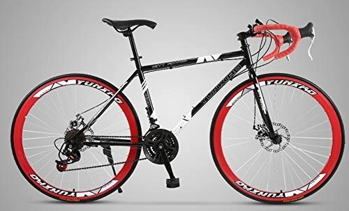 Road Bike : Dszgo Claw Handlebar 26 Inch 40 Knife Young Men And Women Cycling High Speed Tower Wheel Mechanical Double Disc Brakes Can Be Shifted Road Racing High Carbon Steel Frame City Cycling Bicycle