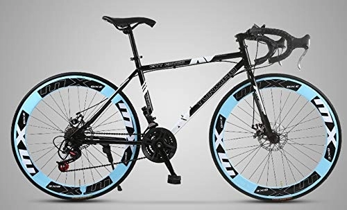 Road Bike : Dszgo Wind-breaking Claw Handlebars, City Cycling Bikes, Shiftable Road Racing High-speed Tower Wheels, High-carbon Steel Frames 26-inch 60-knife Bicycles Men And Women Bicycles