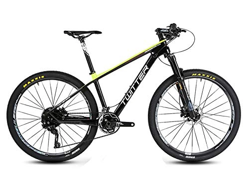 Road Bike : DUABOBAO Mountain Bike, Road Bike, M8000-22 Speed (33 Speed) Large Set, Suitable For Children And Young Adults, 11.3KG, Carbon Fiber Material / Race Level, 5 Colors, Yellow, 16.5CM