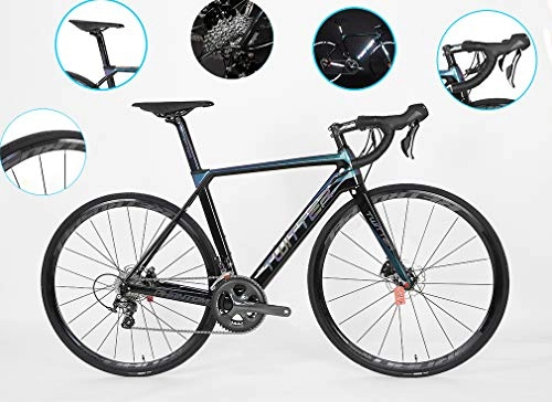 Road Bike : DUABOBAO Road bike, ultra-light 8.5KG high-mode carbon fiber 700C mountain bike, all within the line, 20 speed, suitable for young people, adults, A, 47CM