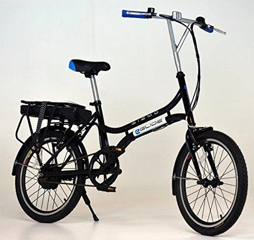 Road Bike : e-glide GIZMO E bike ebike ELECTRIC BICYCLE 20" (Black)