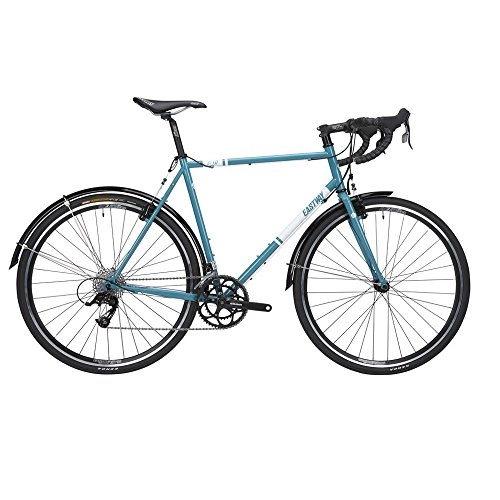 Road Bike : Eastway St1.0 Steel Road Bike - Turquoise / White, Large