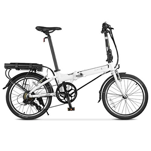Road Bike : Electric Bikes Electric Bicycle 20Inch 7 Speed Brake Electric Mountain Bike E-bike City bike with 36V Removable Lithium Battery Charging (Color : White, Size : 150 * 30 * 108cm)
