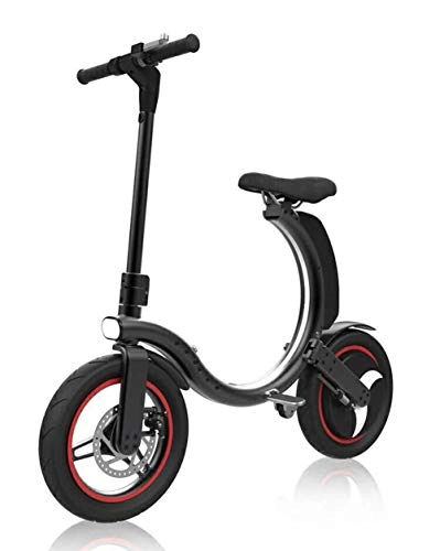 Road Bike : Electric Bikes For Adults Folding Speed Up To 38Km / H, Removable Lithium Ladies Black