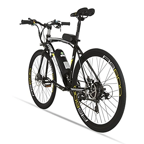 Road Bike : Electric City Bike Extrbici Rs600 Mans Electric Road Bike 700c50cm Strong Carbon Steel Frame 240W 36V 15AH Lithium Battery with Key Start Shimano 21 Speeds Dual Disc Brakes with 3 Riding Models for Man