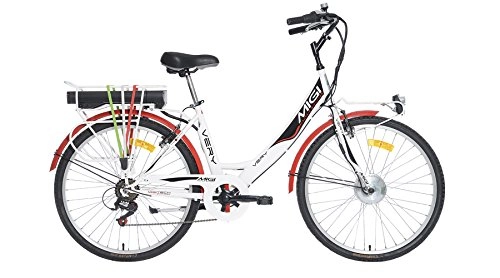 Road Bike : ellesse Electric Bike 80 W 40 KM Aluminium Frame 36 V / 10 Ah Lithium Battery