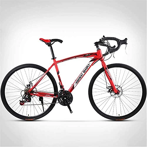 Road Bike : Eortzzpc Road Bike 700C High-Carbon Steel Frame Road Bicycle, Road Bicycle Racing, 26 Inch Wheel Road Bicycle Double Disc Brake Bicycles (Color : C, Size : 24 Speed 30 Knives)