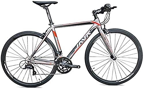 Road Bike : Eortzzpc Road bike, aluminum alloy road bike, racing bike, city bike commuting, easy to operate, comfortable and durable (Color : Red, Size : 18 Speed)