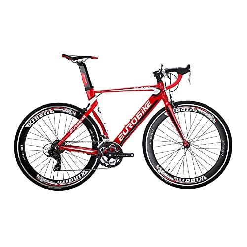 Road Bike : Eurobike 700C Road bike Adult Road Bicycles For Man And Woman (XC7000 Red)