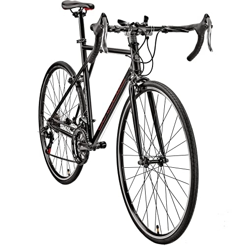 Road Bike : Eurobike Road Bikes mens, 21-Speed bike, 54CM-Frame, Multiple Color (560-black)