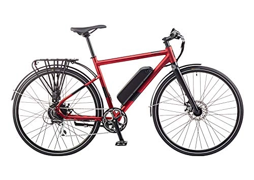 Road Bike : EZEGO Commute EX Gents Electric Commuter Bike, electric bike, Red, 250W, 36V rear motor, 11.6Ah battery, 20