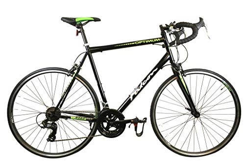 Road Bike : Falcon Optimum Mens Road Racing Bike - Black / Green (56cm)