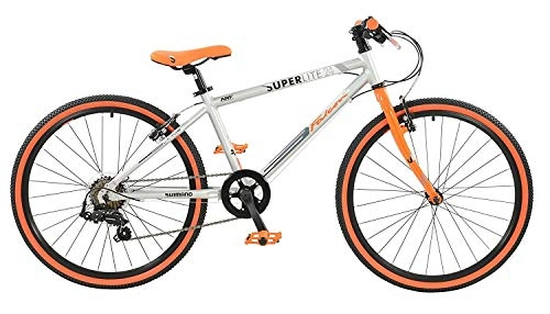 Road Bike : Falcon. Superlite 24" Wheel Boys Kids Mountain Bike Lightweight Alloy Silver / Orange 7 Speed
