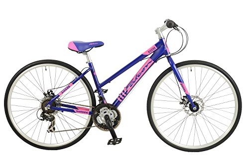 Road Bike : Falcon Women's Riviera Hybrid Bike-Blue, 12 Years