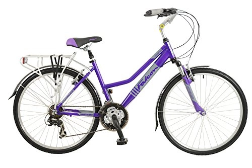 Road Bike : Falcon Women's Voyager Hybrid Bike-Purple, 12 Years