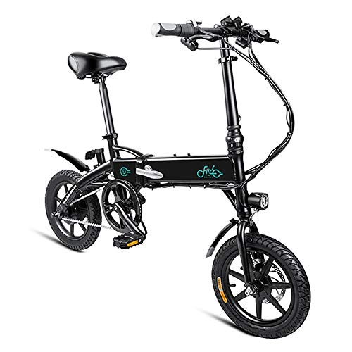 Road Bike : FIIDO D1 14 inch Folding Electric Bike 10.4Ah Black (EU Plug)