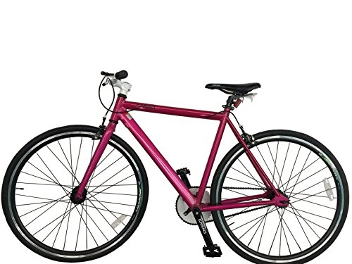 Road Bike : fixed single gear speed bike freewheel road by Limitless Sharing (pink)
