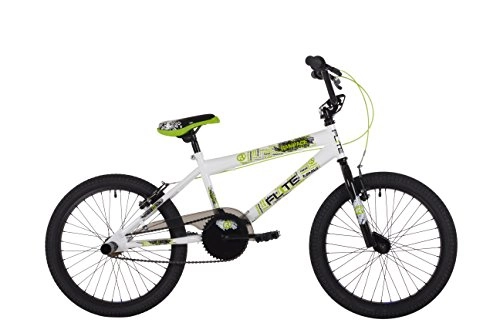 Road Bike : Flite FL028B Kid's Rampage BMX Bike, 11 inch Frame / 20 inch Wheels - White