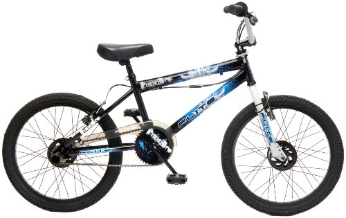 Road Bike : Flite Punisher Kids' Freestyle Bike Black / Multicolour, 20" inch steel frame, 1 speed 360 degrees rotor-head (giro) steel bmx bars with cross-brace